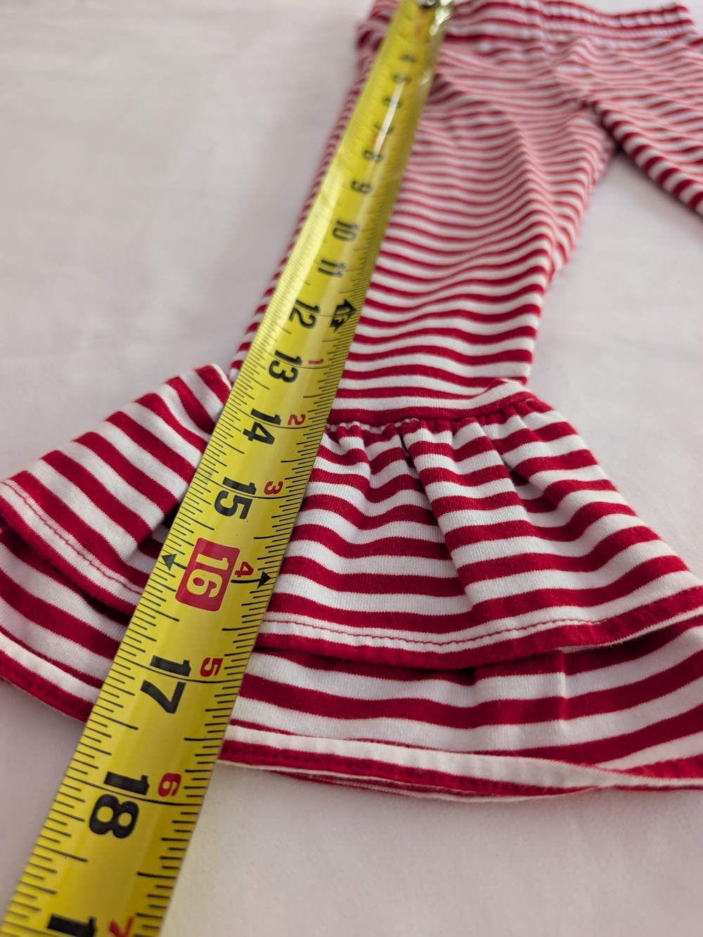 Rare Editions Red Reindeer Ruffle Pajama Set - Picture 6 of 11